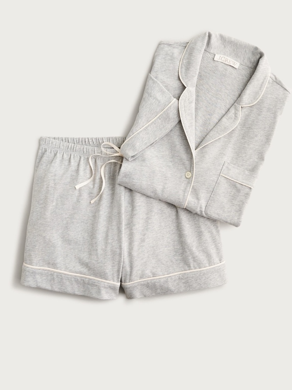 J. Crew Heather Gray Pajama Short Set - Picture 4 of 4